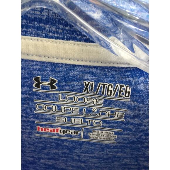 Under Armour Mens Loose 1/4 zip Pullover with Logo Sleeve & Mesh Panels size XL - Picture 4 of 5